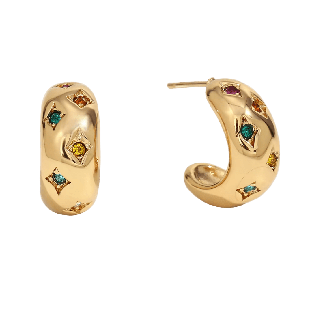 Nati Creolen bunt - Clout Vienna