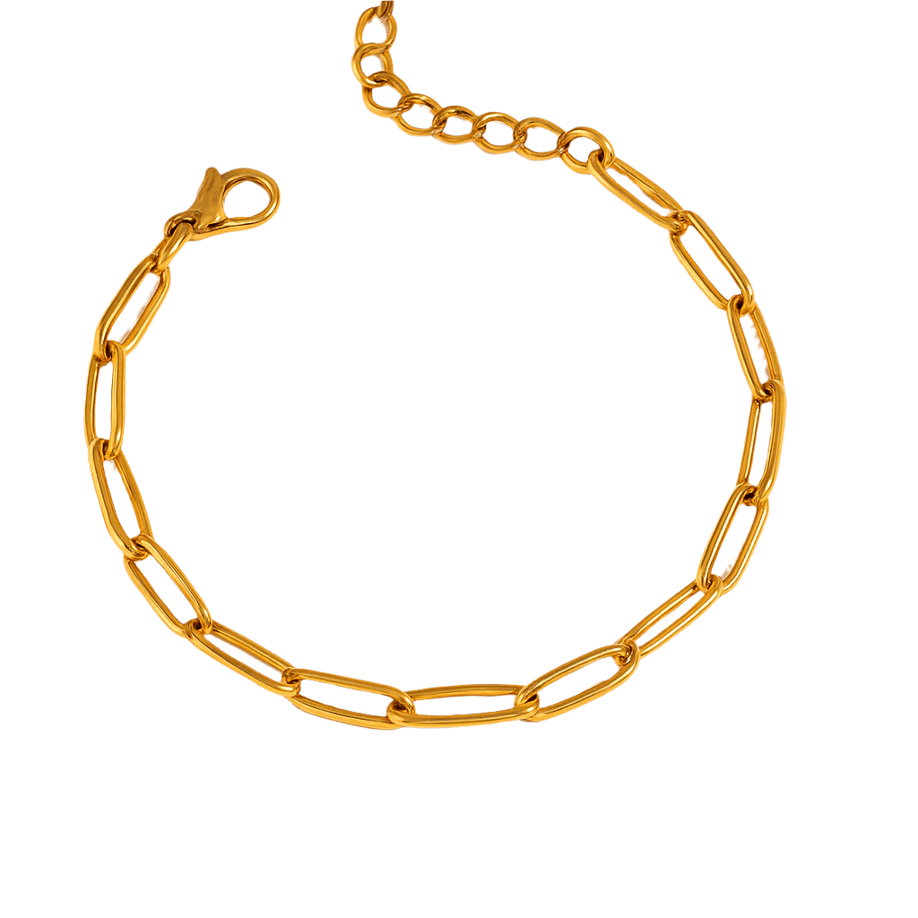 Paperclip Charm Bracelet Big - Clout Vienna#