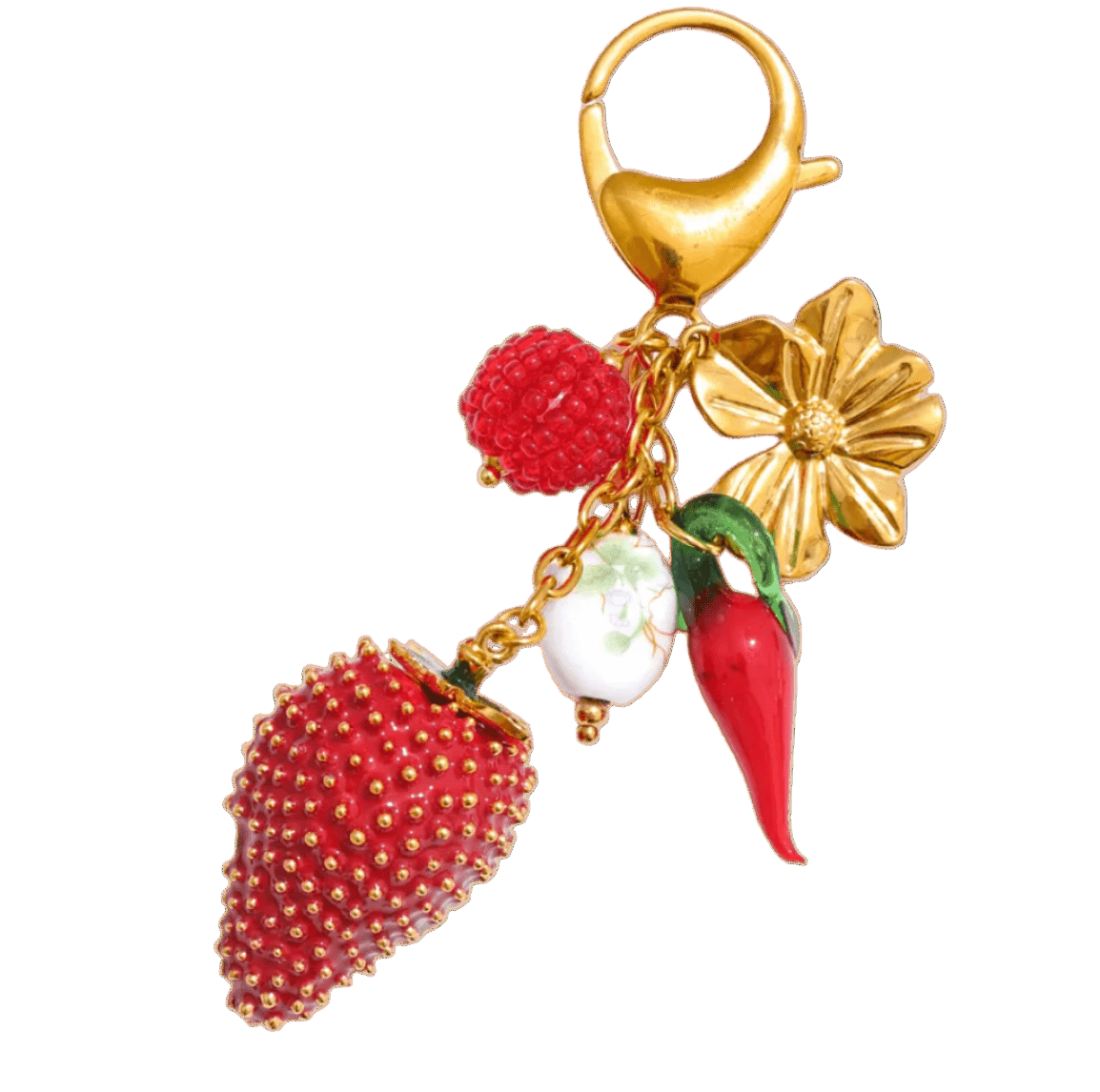 Premium Berry Bag Charm - Clout Vienna