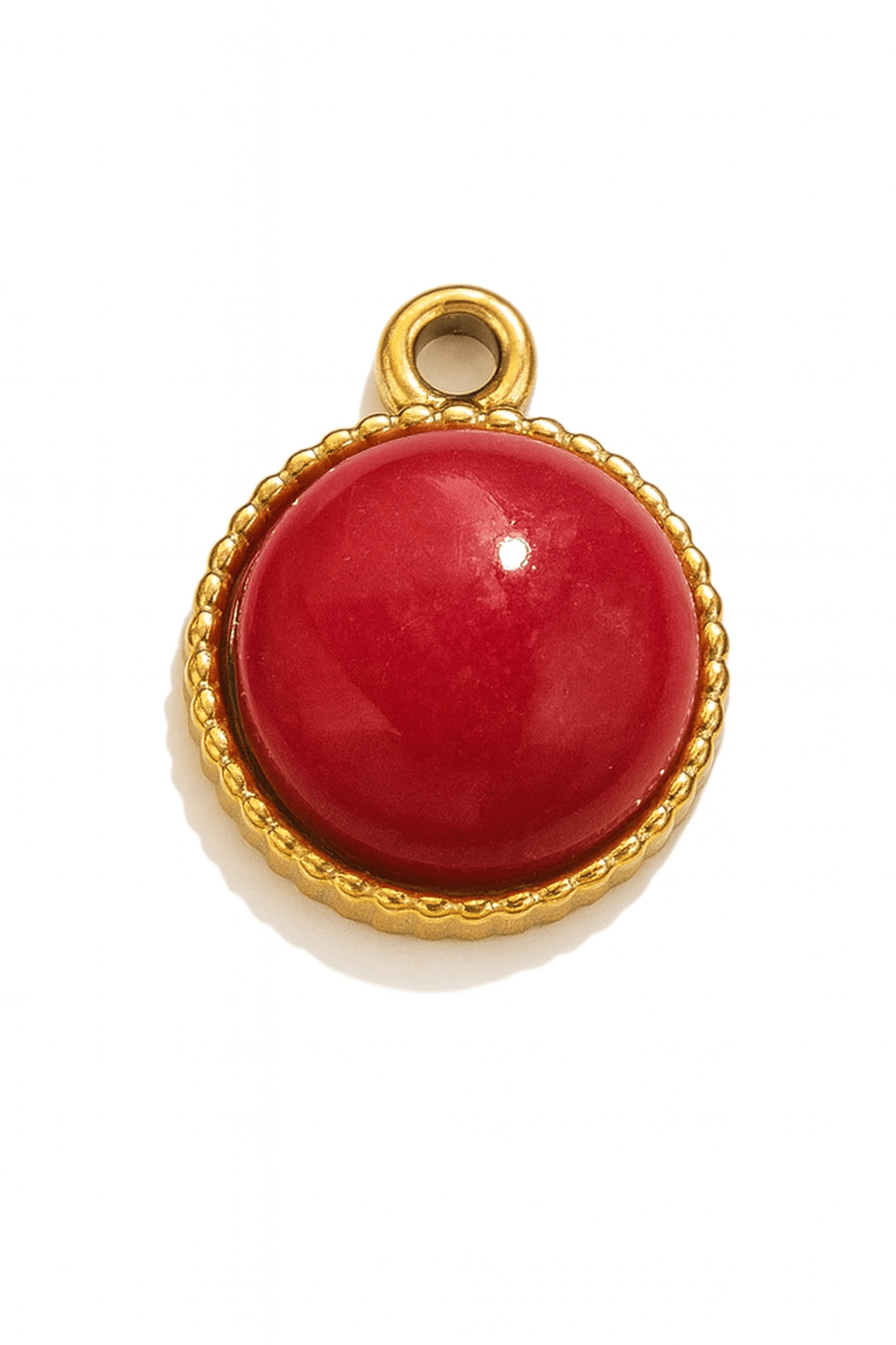 Red Flame - Roter Chalcedon Charm - Clout Vienna