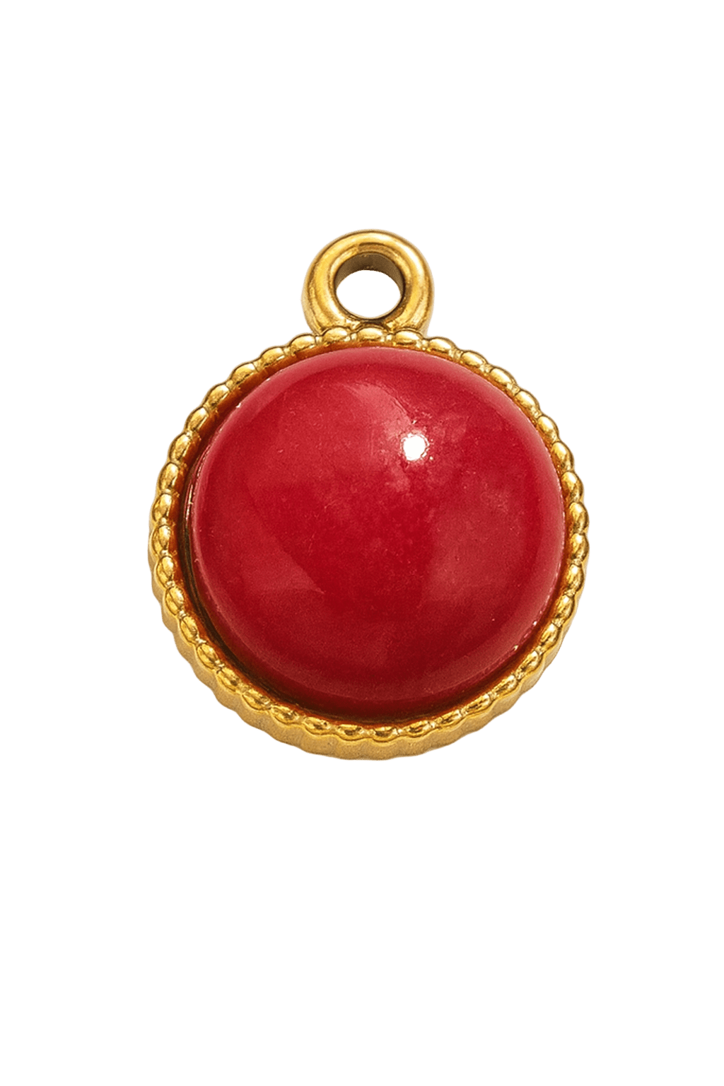 Red Flame - Roter Chalcedon Charm - Clout Vienna