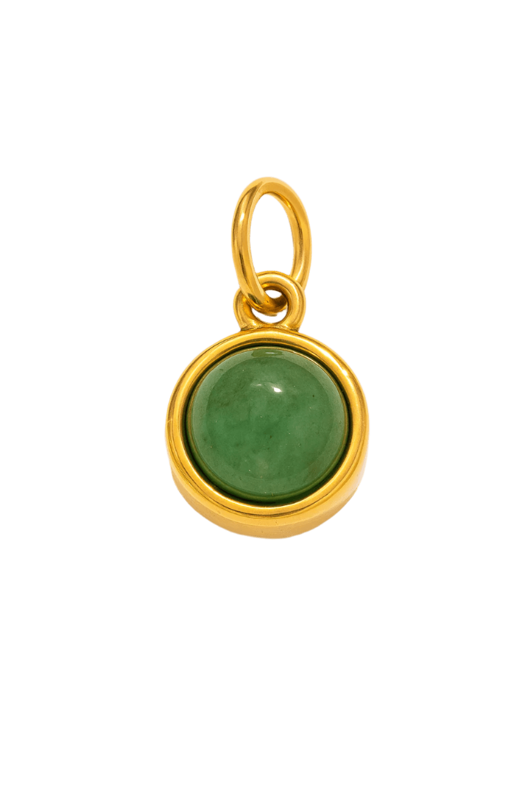 Runder grüner Aventurine Charm - Clout Vienna