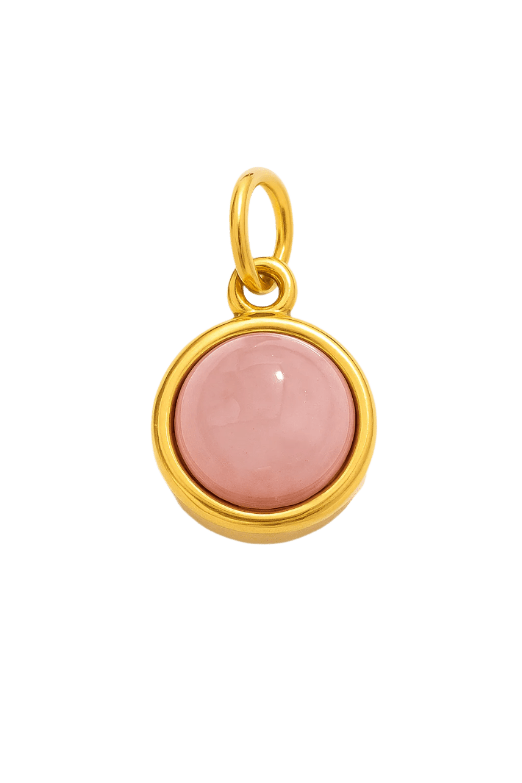 Runder Rosenquarz Charm - Clout Vienna