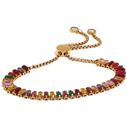 Tennischain Multicolor Armband - Clout Vienna