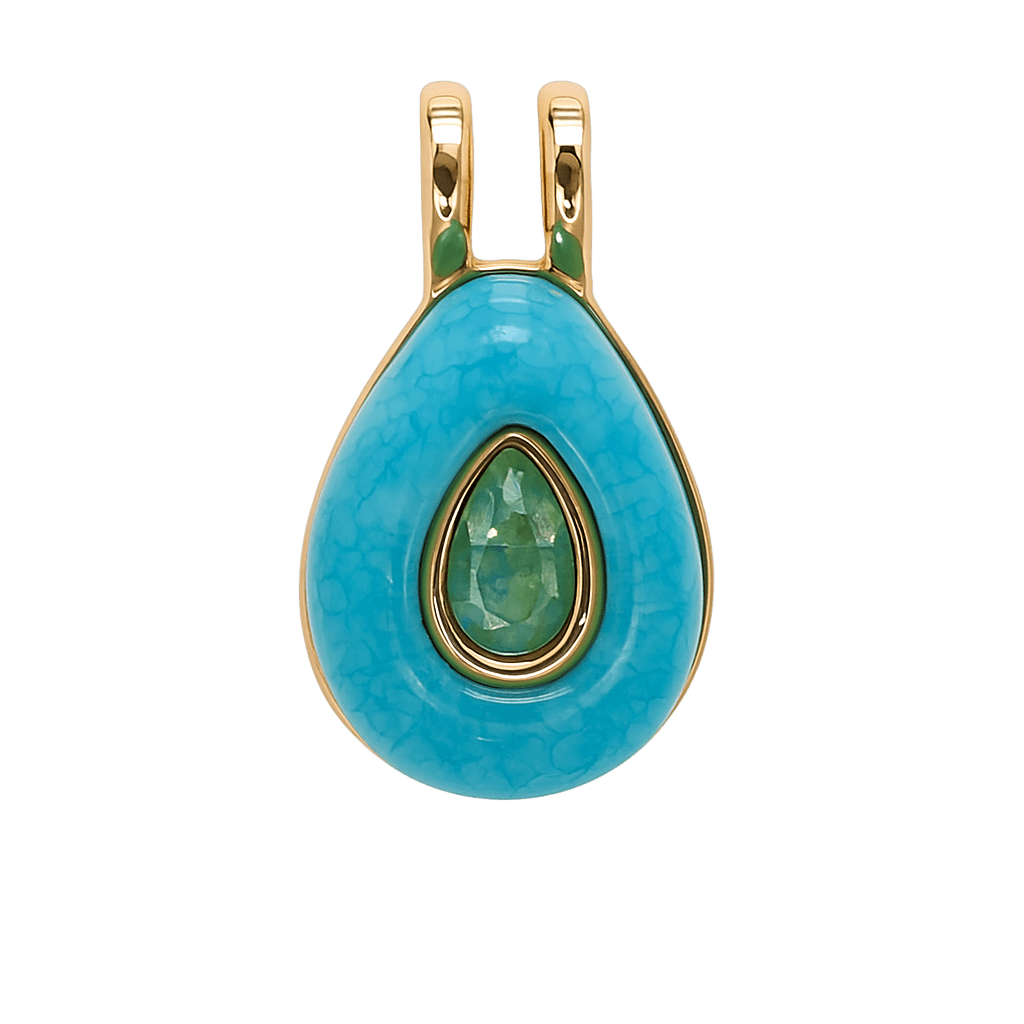 Türkis Drop Charm - Clout Vienna